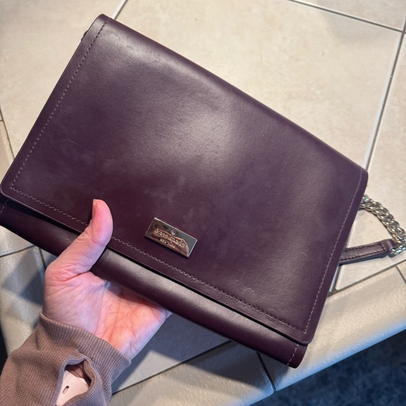 Kate Spade Deep Purple Leather Clutch - Picture 5 of 10